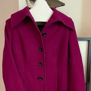 Preston & York magenta coat jacket sz 14